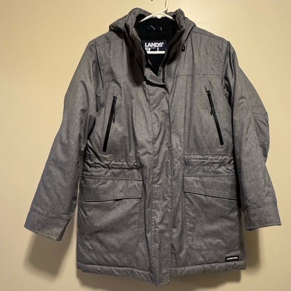 Lands' End Women's Gray winter Jacket - Picture 3 of 6